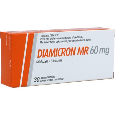 DIAMICRON MR 60MG TAB LIB PROL  CAJ X 30