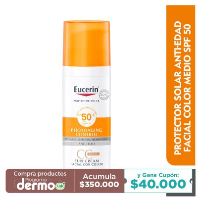 PROTECTOR SOL SUN CREM C-COLOR EUCERIN FCO X 50ML