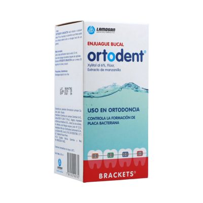 ENJUAGUE BUCAL ORTODENT BRACKETS FCO X 240ML