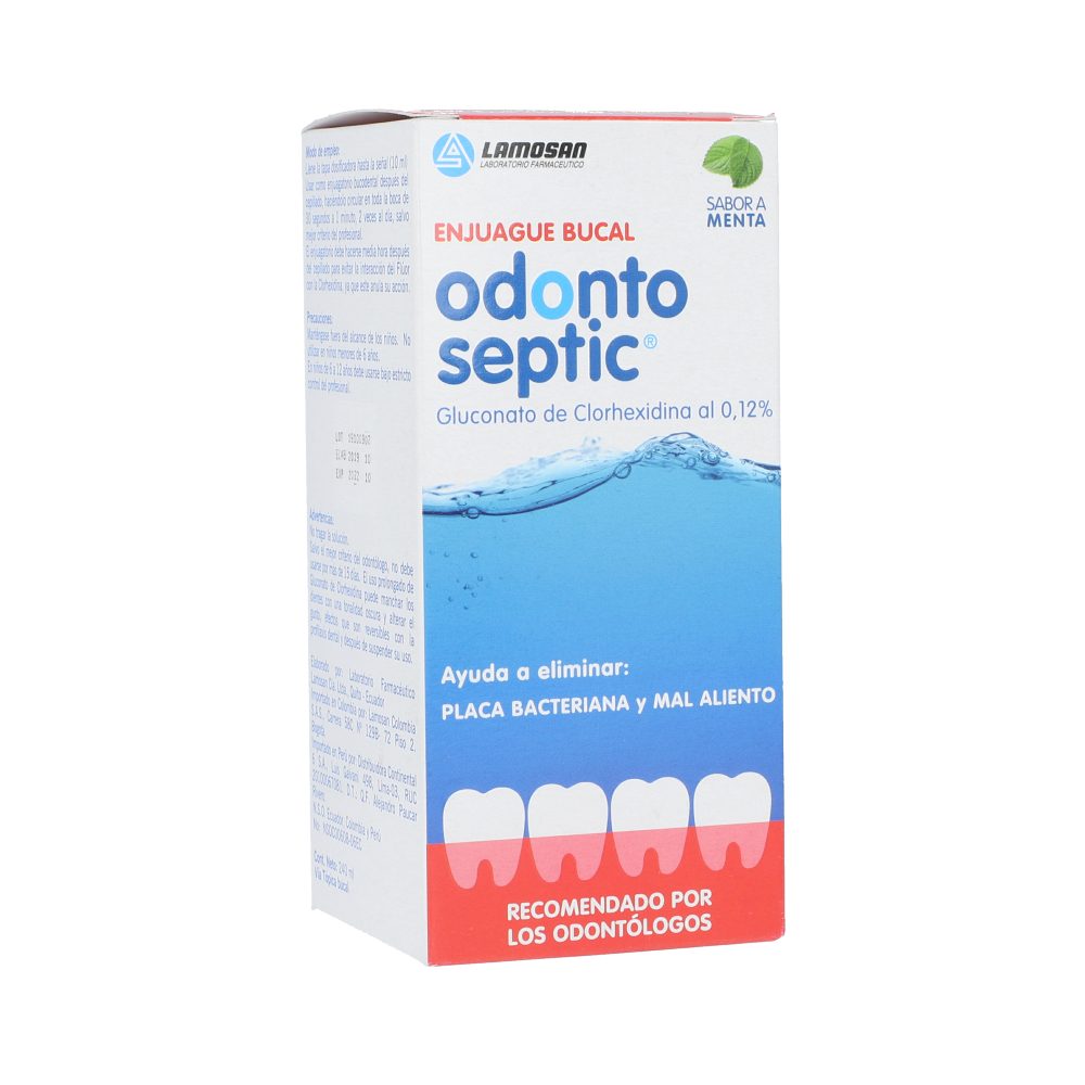ENJUAGUE BUCAL ODONTO SEPTIC FCO X 240ML MENTA