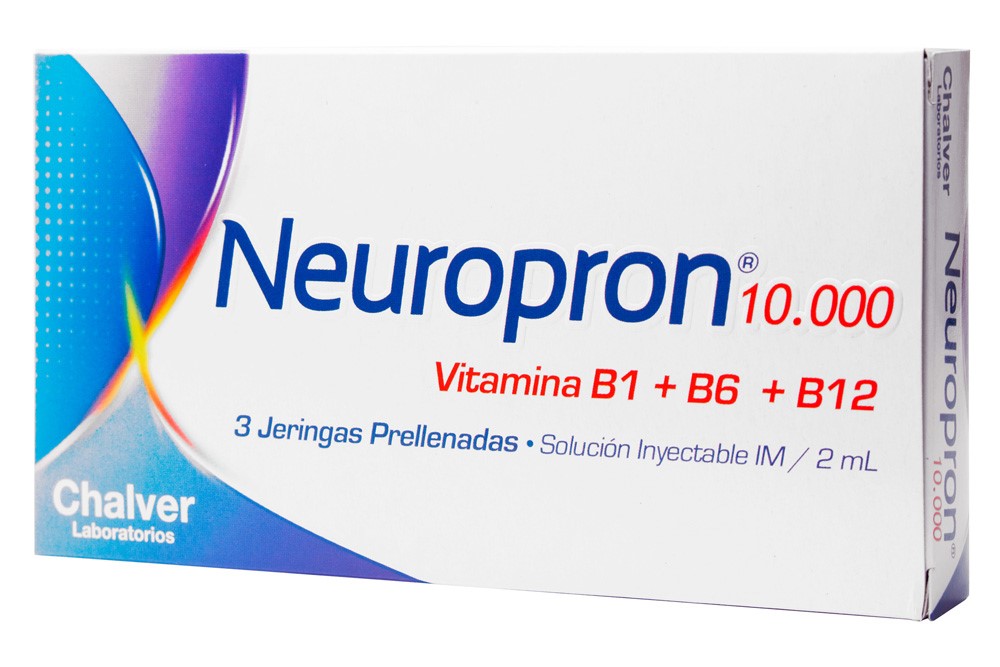 NEUROPRON 10.000 (10+100+100)MG/2ML((5+50+50)MG SOL INY CAJ X 3JERPREL X 2ML