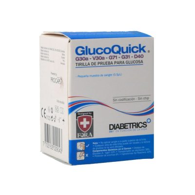 TIRAS GLUCOMETRIA FCO X 50 GLUCOQUICK