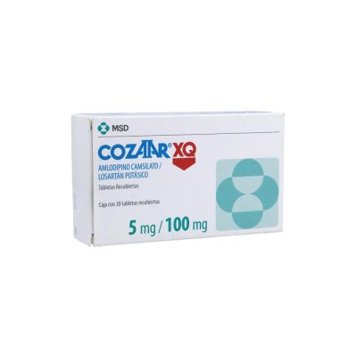 COZAAR XQ (5+100)MG TAB REC CAJ X 30