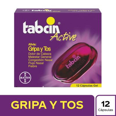 TABCIN ACTIVE (250+2+10+5)MG CAP BLAND CAJ X 12
