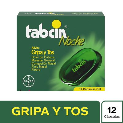 TABCIN NOCHE (250+10+6.25+5)MG CAP BLAND CAJ X 12