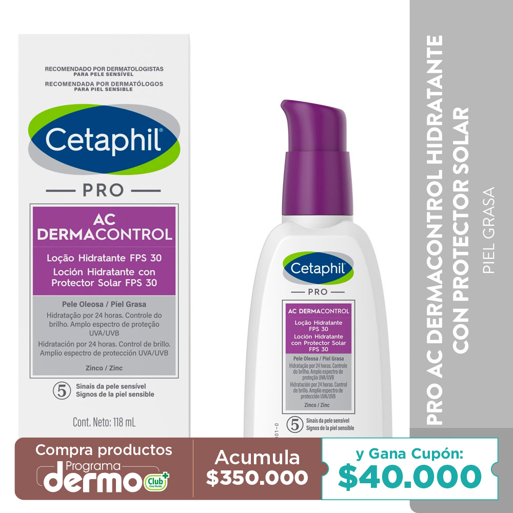 CETAPHIL -DERMACONTROL FPS30 FCO X 118ML