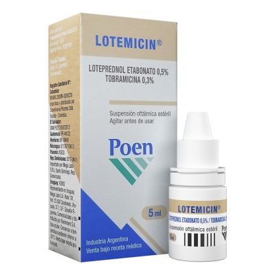 LOTEMICIN (5+3)MG/ML(0.5+0.3)% SUSP OFT FCO X 5ML
