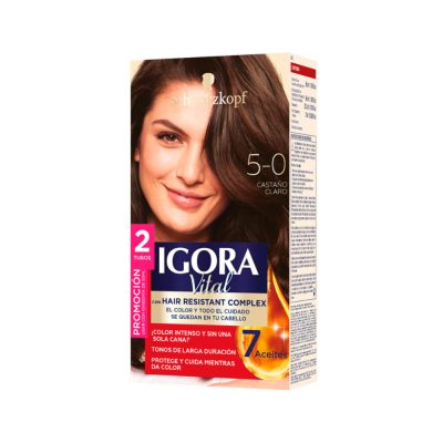 IGORA VITAL CAJ X 2TUB N4-5-0 CASTANO CLARO