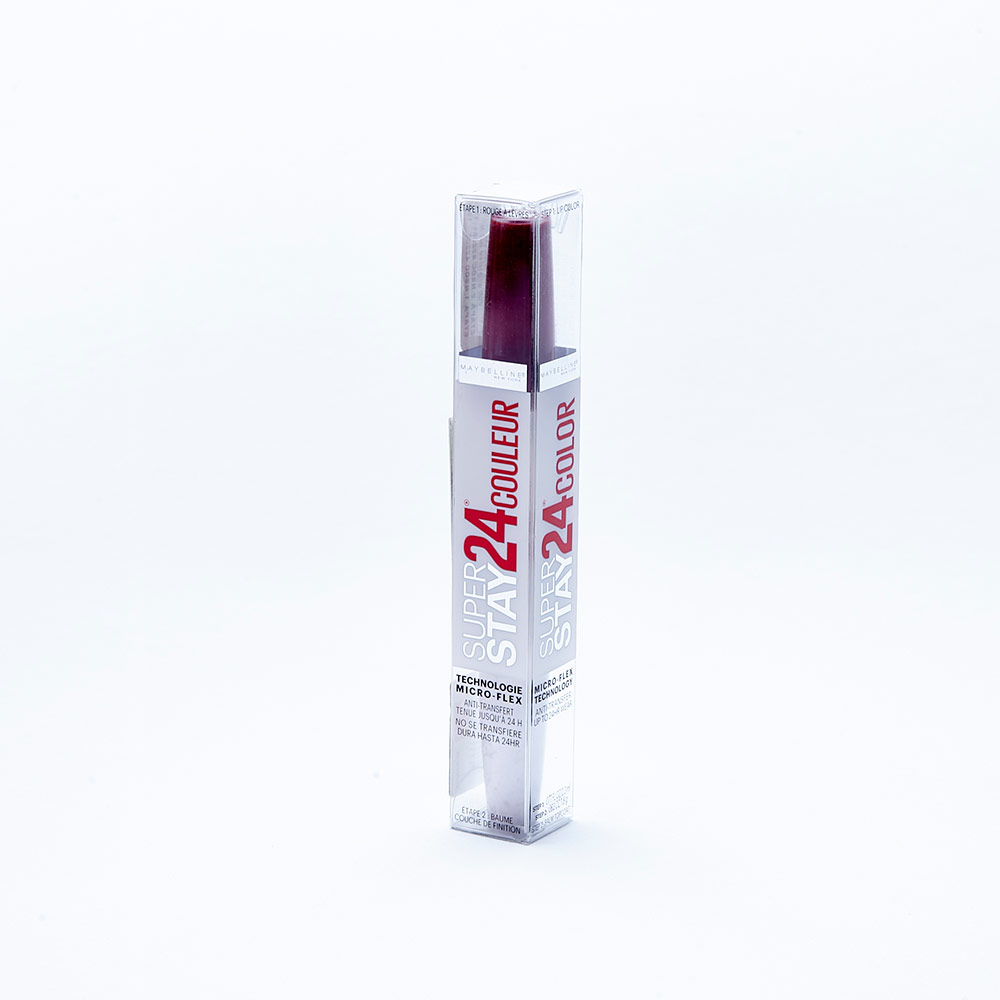 LABIAL SUPER STAY 24 MAYBELLINE UND 2 ETAPES RENO 25