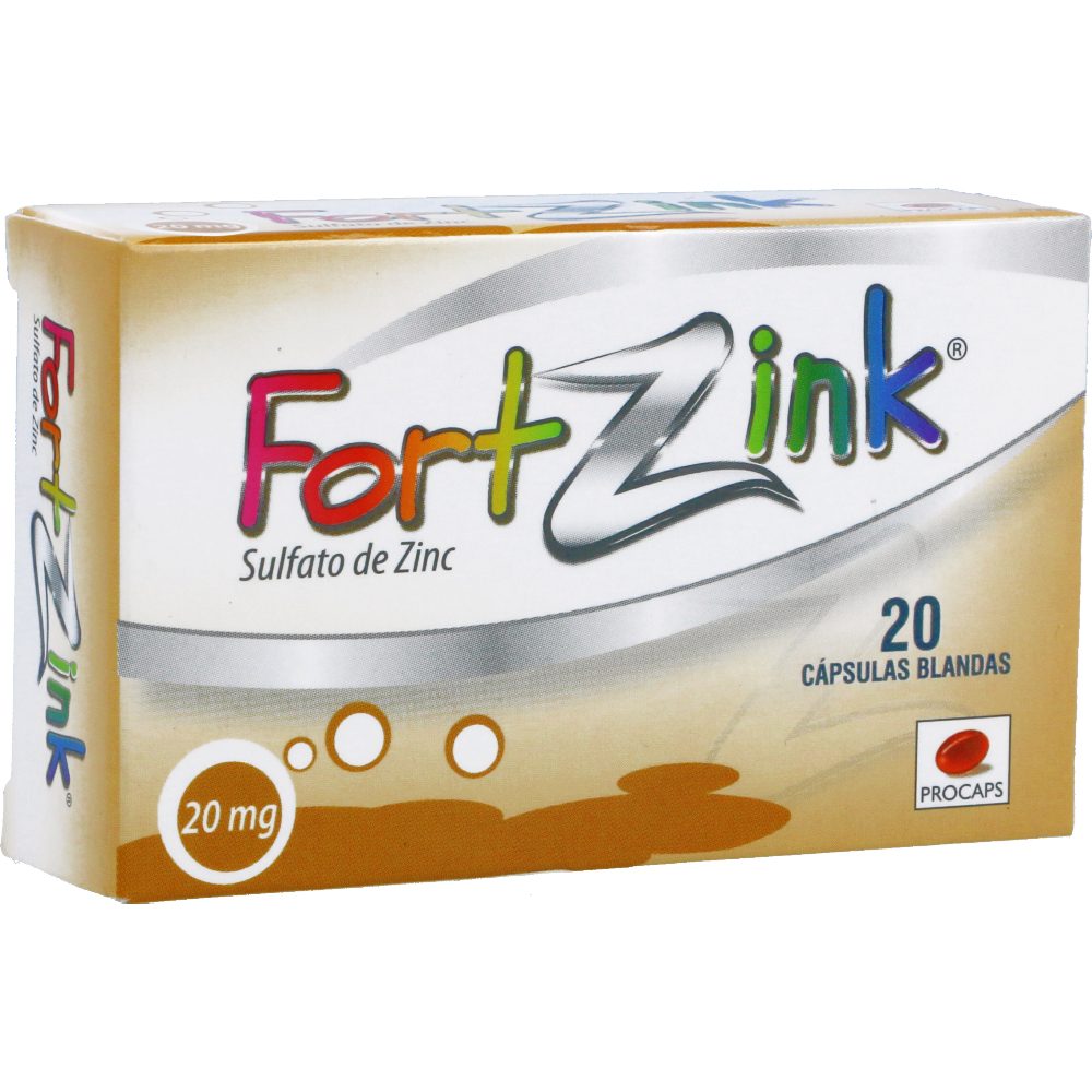 FORTZINK 20MG CAP BLAND CAJ X 20
