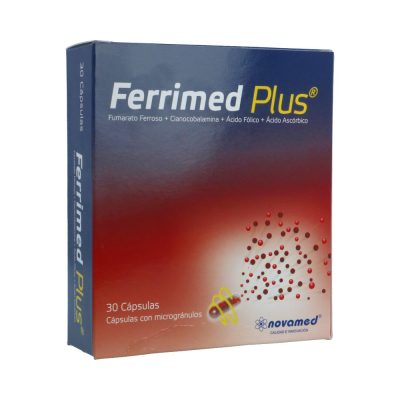 FERRIMED PLUS (100+1+2+330)MG CAP  CAJ X 30