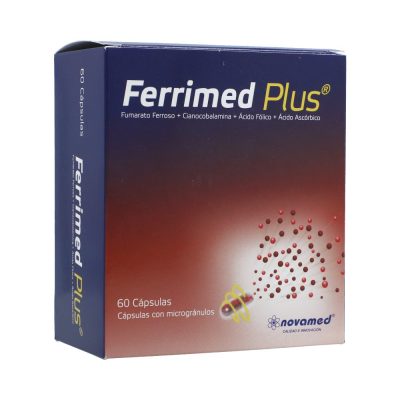 FERRIMED PLUS (100+1+2+330)MG CAP  CAJ X 60
