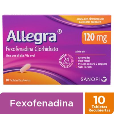 ALLEGRA 120MG TAB REC CAJ X 10
