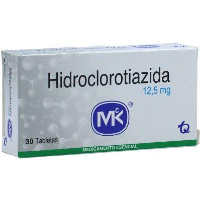 HIDROCLOROTIAZIDA 12.5MG TAB  CAJ X 30 MK