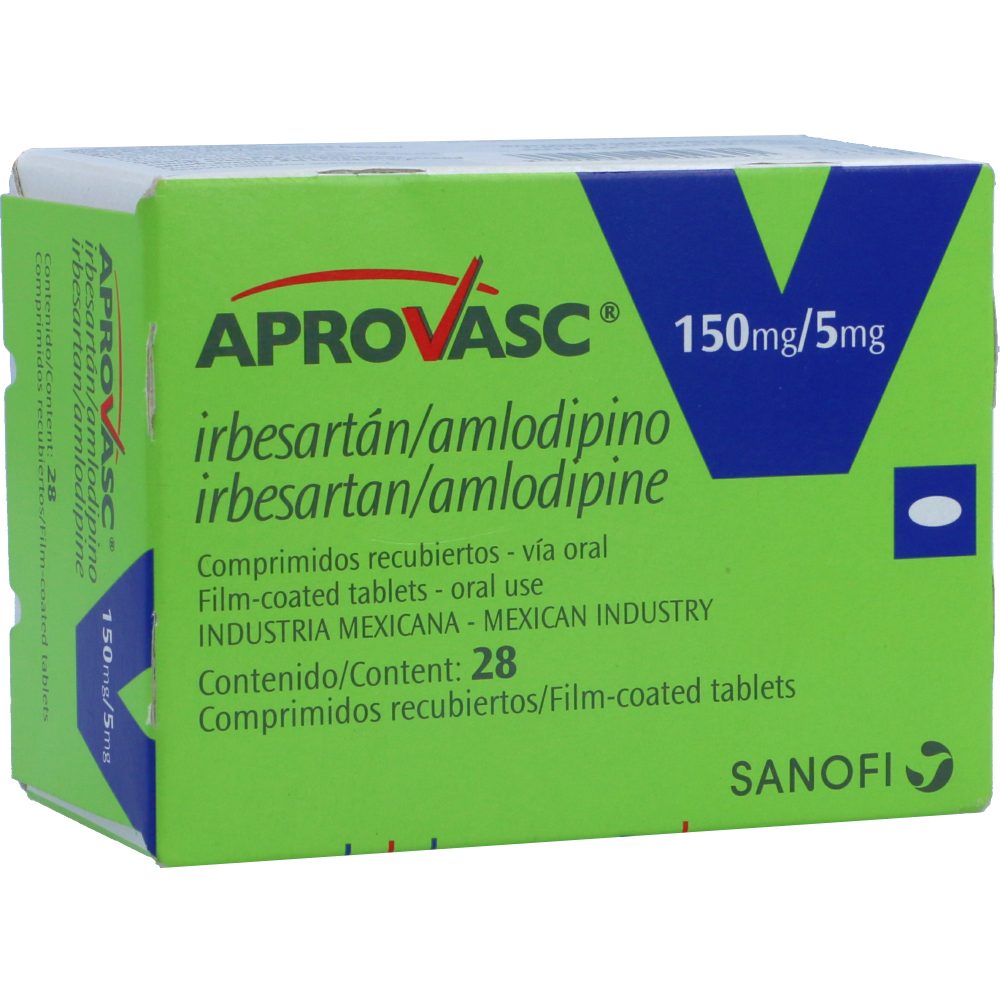 APROVASC (5+150)MG TAB REC CAJ X 28