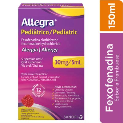 ALLEGRA PED 30MG/5ML(0.6%) SUSP ORAL FCO X 150ML