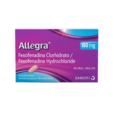 ALLEGRA 180MG TAB REC CAJ X 10
