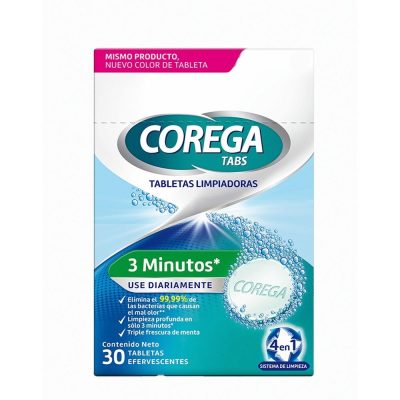 LIMPIADOR PROTESIS DENTAL COMBINE CAJ X 30 COREGA TABS