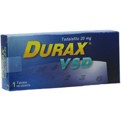 DURAX VSD 20MG TAB REC CAJ X 1