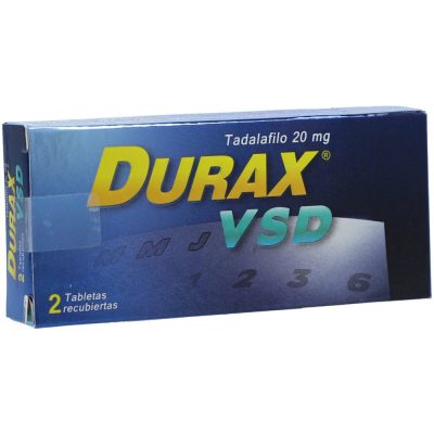 DURAX VSD 20MG TAB REC CAJ X 2