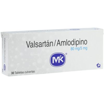 VALSARTAN+AMLODIPINO (5+80)MG TAB REC CAJ X 30 MK