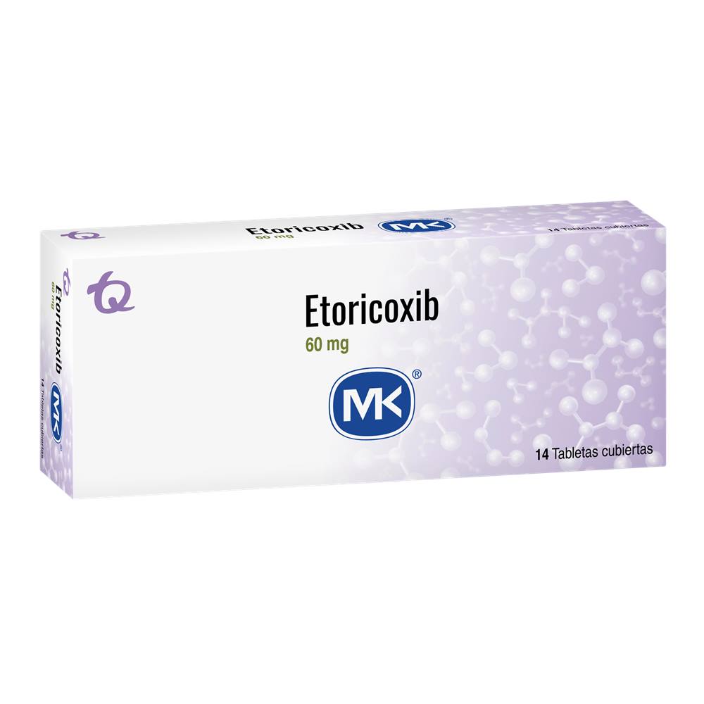 ETORICOXIB 60MG TAB REC CAJ X 14 MK