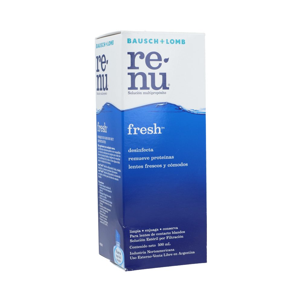 SOL P/LENT D/CONTAC RENU FRESH FCO X 500ML BAUSH & LOMB