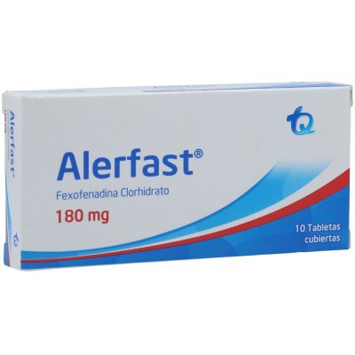 ALERFAST 180MG TAB REC  CAJ X 10