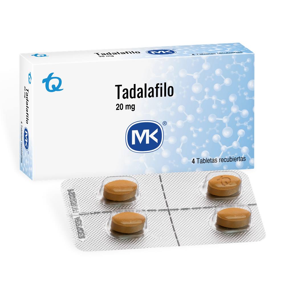 TADALAFILO 20MG TAB REC CAJ X 4 MK