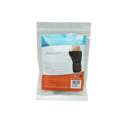 ORT MUNEQUERA FERULA PULGAR REF 18460N UND TALLA S/M DERECHA NEGRO