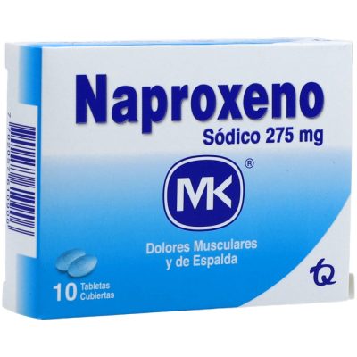 NAPROXENO SODICO 275MG TAB REC CAJ X 10