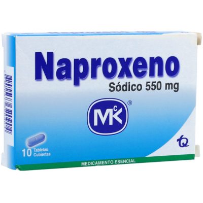 NAPROXENO SODICO 550MG TAB REC CAJ X 10