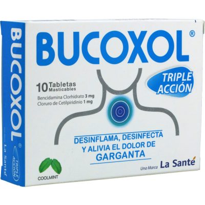 BUCOXOL TRIPLE ACCION COOL MIN (3+1)MG TAB MAST CAJ X 10