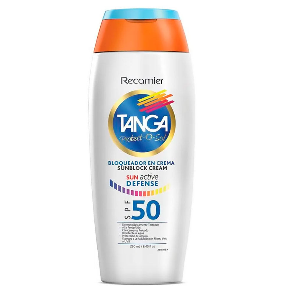 BLOQUEADOR SOL SPF 50 TANGA FCO X 250ML