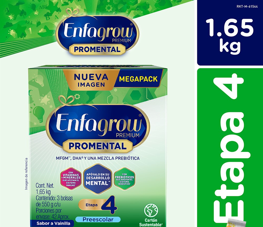 ENFAGROW PREMIUM PROMENTAL 4 CAJ X 3BOL X 550GR VAINILLA