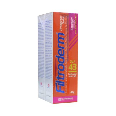 PROMO PROT SOLAR 60GR 2X1 FILTRODERM PAQ SPF 43