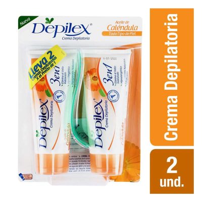 CREMA DEPILATORIA DEPILEX TODO TIPO DE PIEL PAQ X 2TUB X 100GR