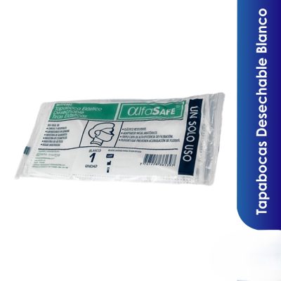 TAPABOCAS DESECHABLE REF ROTPE002 CAJ X 50 ALFA SAFE BLANCO