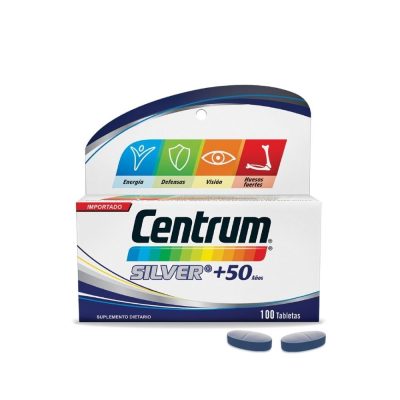 CENTRUM SILVER + 50 ANOS MULTIPLES COMPONENTES TAB FCO X 100