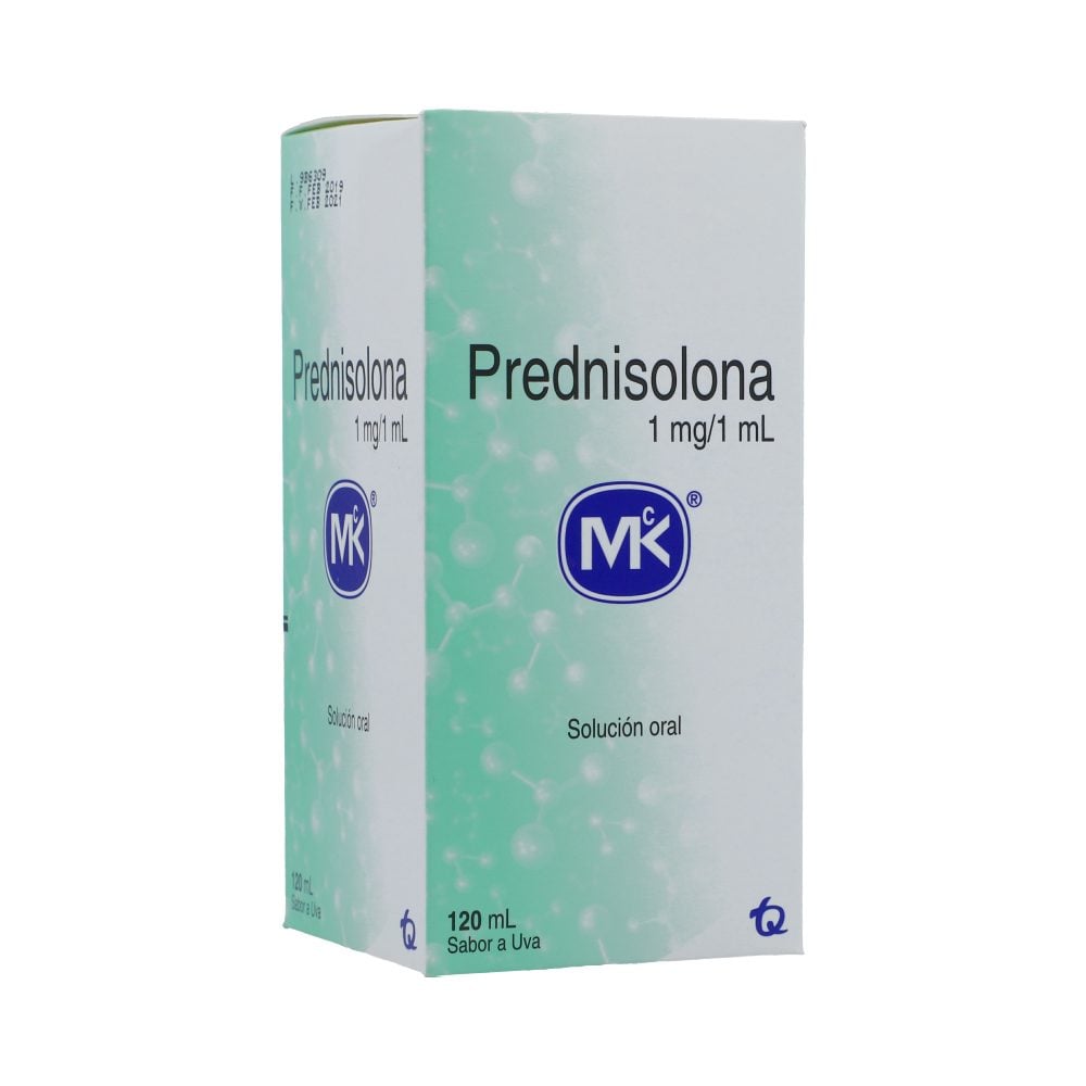 PREDNISOLONA 5MG/5ML(0.1%) SOL ORAL FCO X 120ML MK UVA