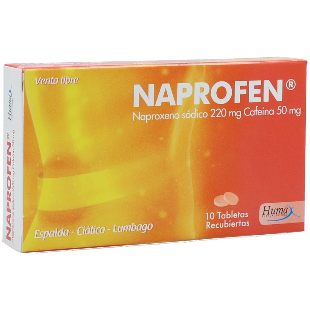 NAPROFEN (50+220)MG TAB REC CAJ X 10