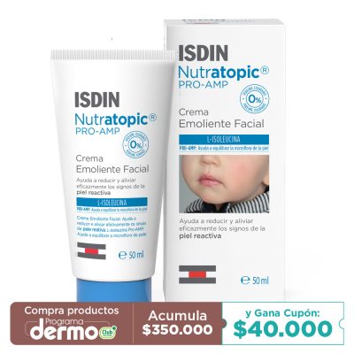 CREMA EMOLIENTE FACIAL ISDIN NUTRATOPIC PRO-AMP TUB X 50ML