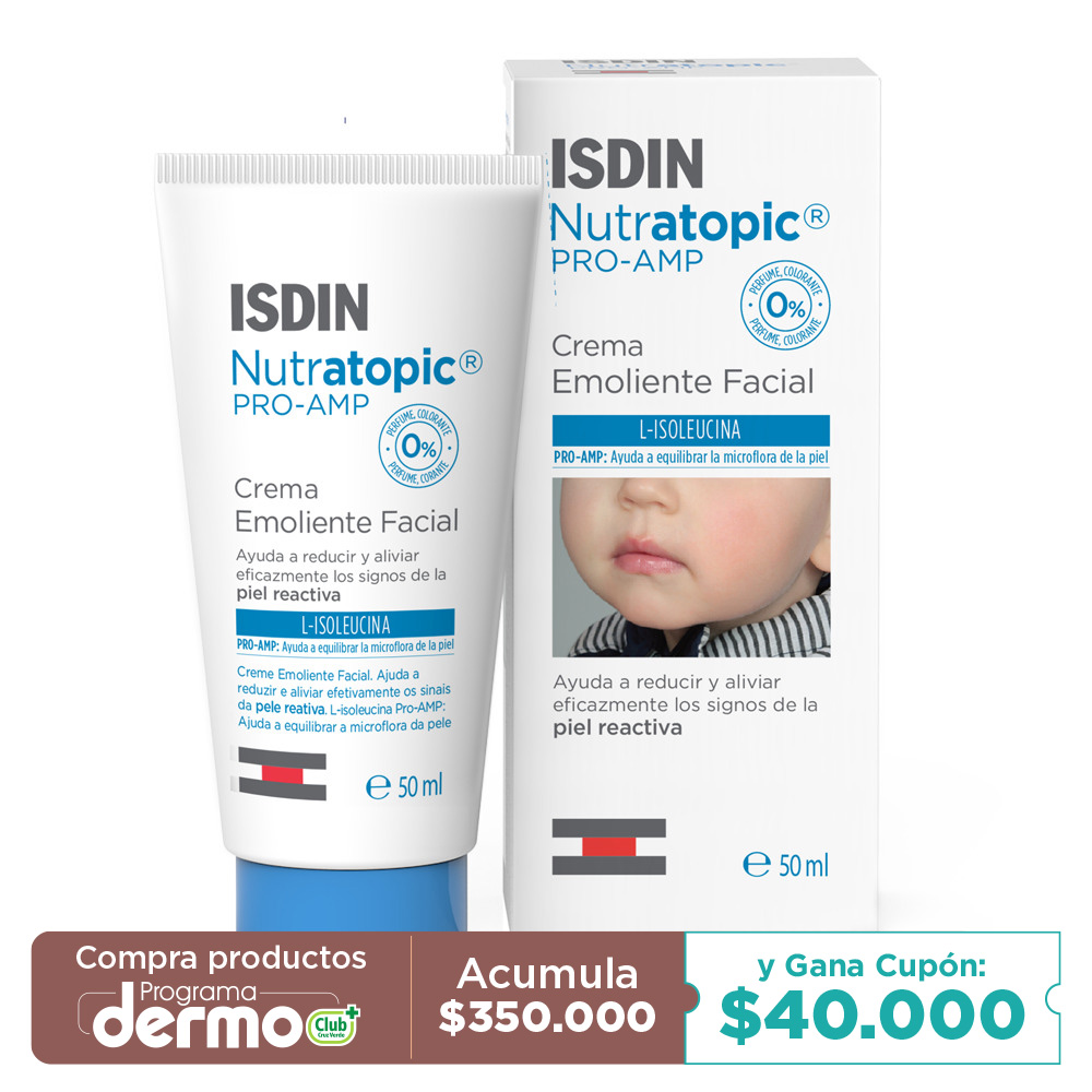 CREMA EMOLIENTE FACIAL ISDIN NUTRATOPIC PRO-AMP TUB X 50ML