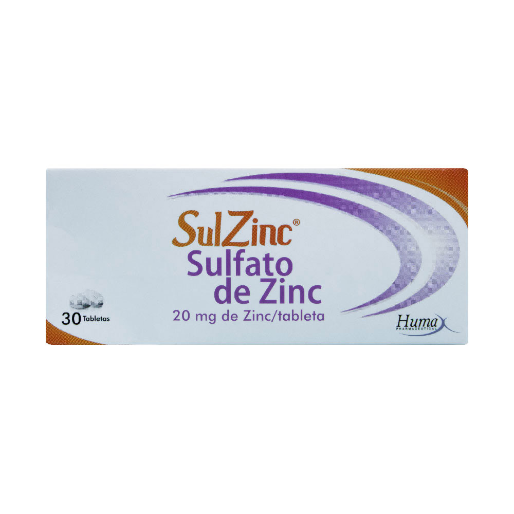 SULZINC 20MG TAB REC CAJ X 30