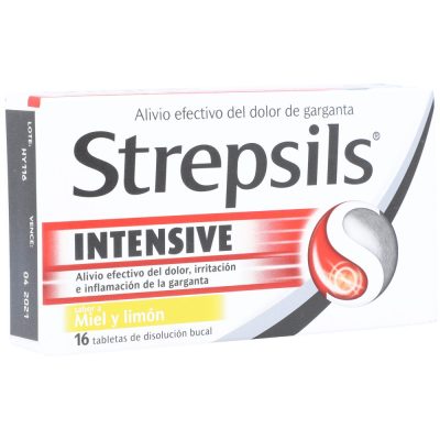 STREPSILS INTENSIVE 8.75MG TAB MAST CAJ X 16 MIEL LIMON