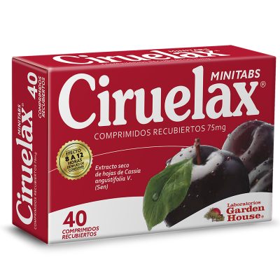 CIRUELAX MINITABS 75MG TAB REC CAJ X 40