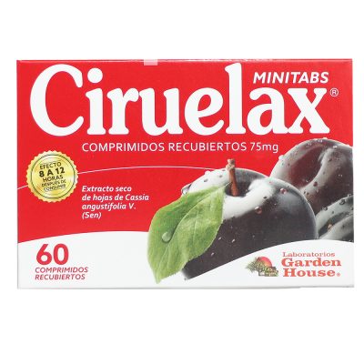 CIRUELAX MINITABS 75MG TAB REC CAJ X 60