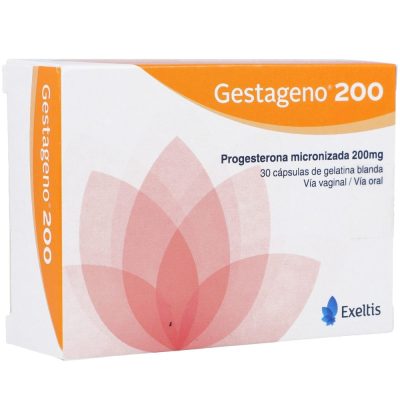 GESTAGENO 200MG CAP BLAND CAJ X 30