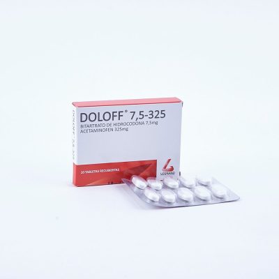 DOLOFF (325+7.5)MG TAB REC CAJ X 10