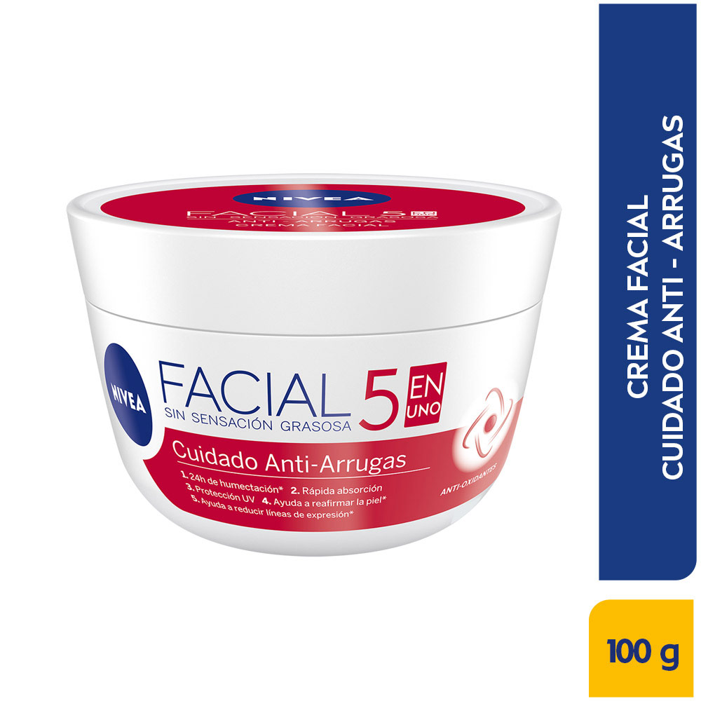CREMA FACIAL NIVEA POT X 100ML ANTIARRUGAS VIT E